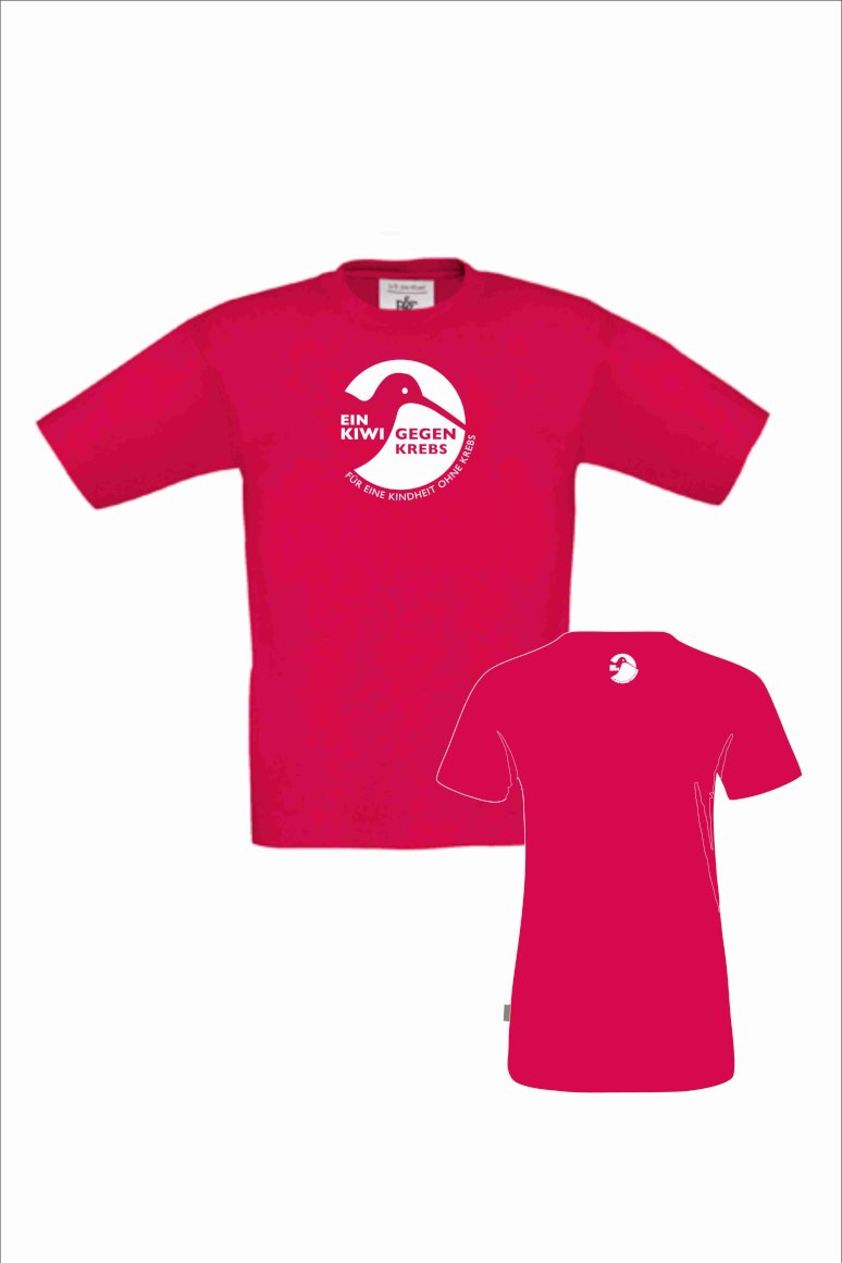 Ein Kiwi gegen Krebs T-Shirt Kinder, Logo: groß/klein